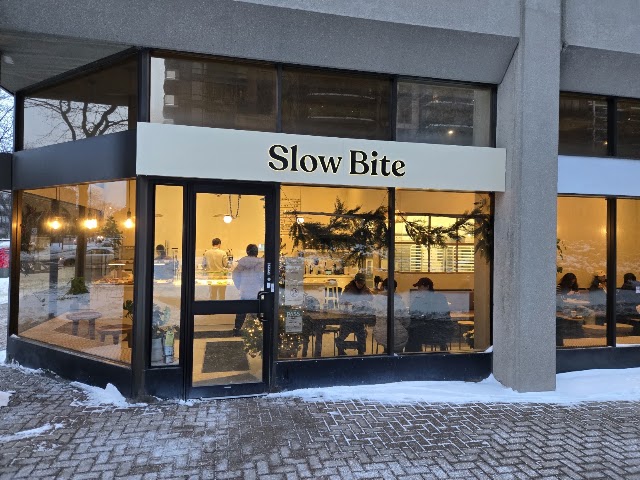 Slow bite on BTS Boulevard, Yonge St, North York